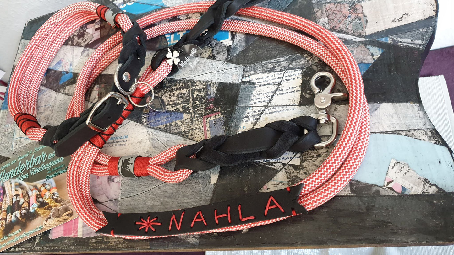 Adapter Set "Romeo" Lederadapter für Hundeleinen - Halsbänder – gestalte dein eigenes Unikat