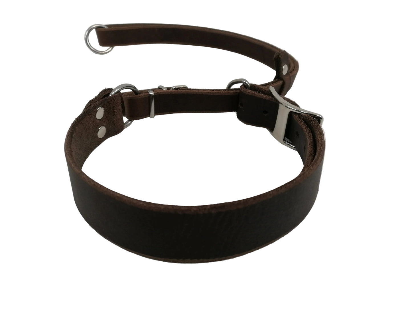 "Xaro" Halsband, Ickler Halsung, Jagdhalsung, Fettleder, Zugstopp, verstellbar, Leder, Hund