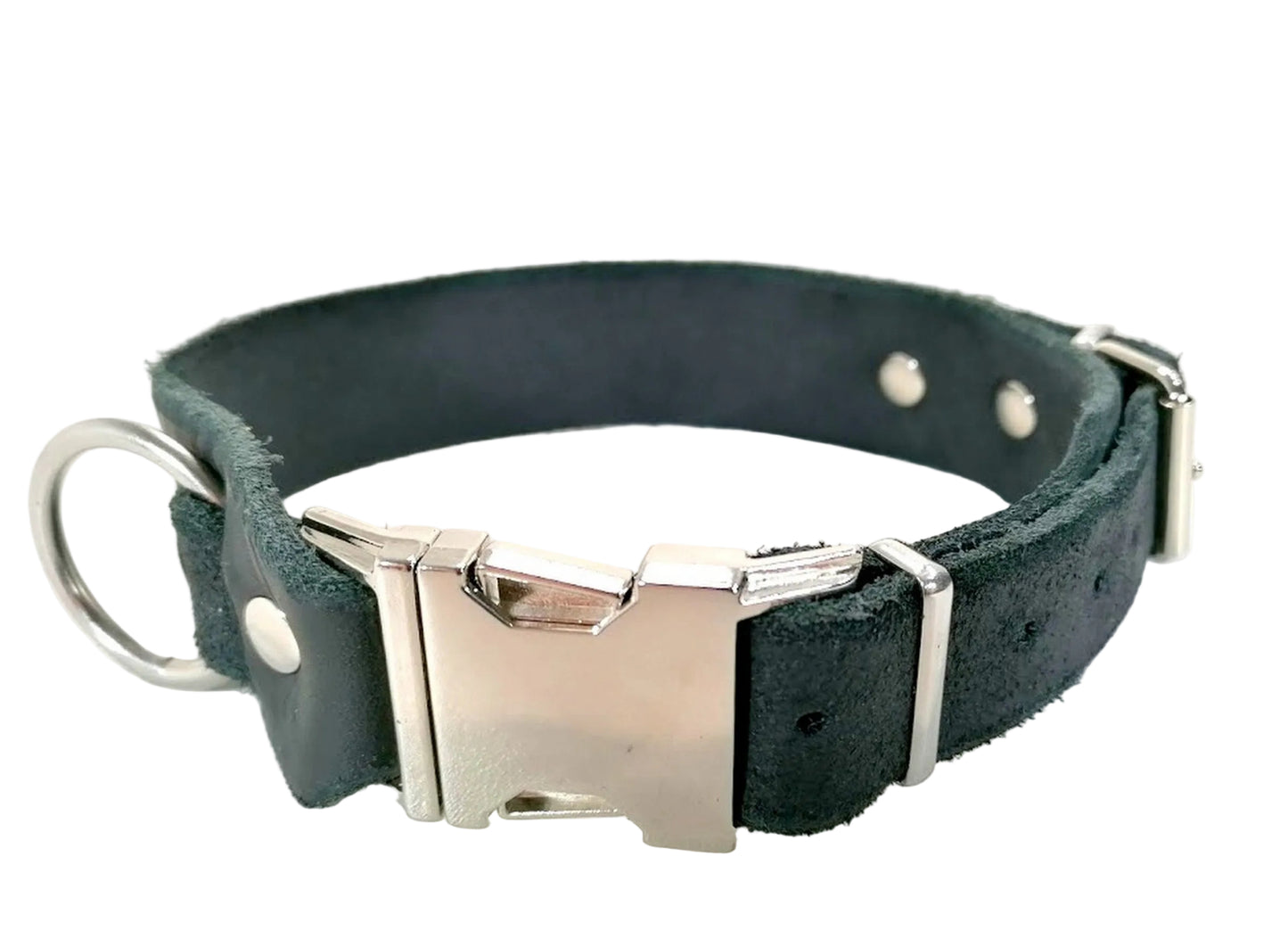 "Elliot" Halsband Klick, verstellbar, Fettleder, Leder, Hund