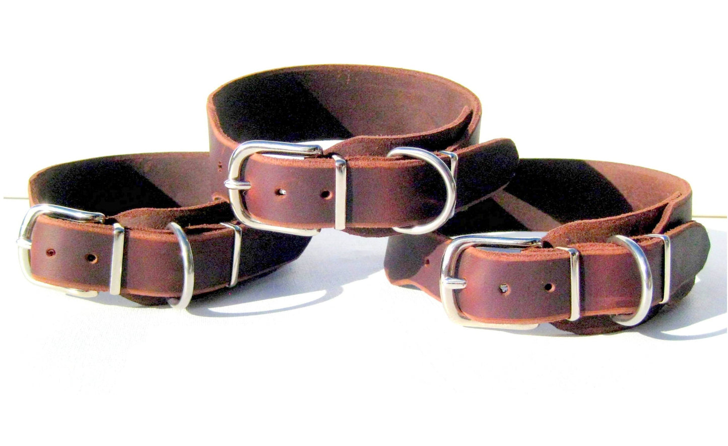 Windhund-Halsband, Leder, Fettleder, Hund (40 mm)