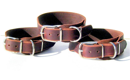 Windhund-Halsband, Leder, Fettleder, Hund (30 mm)