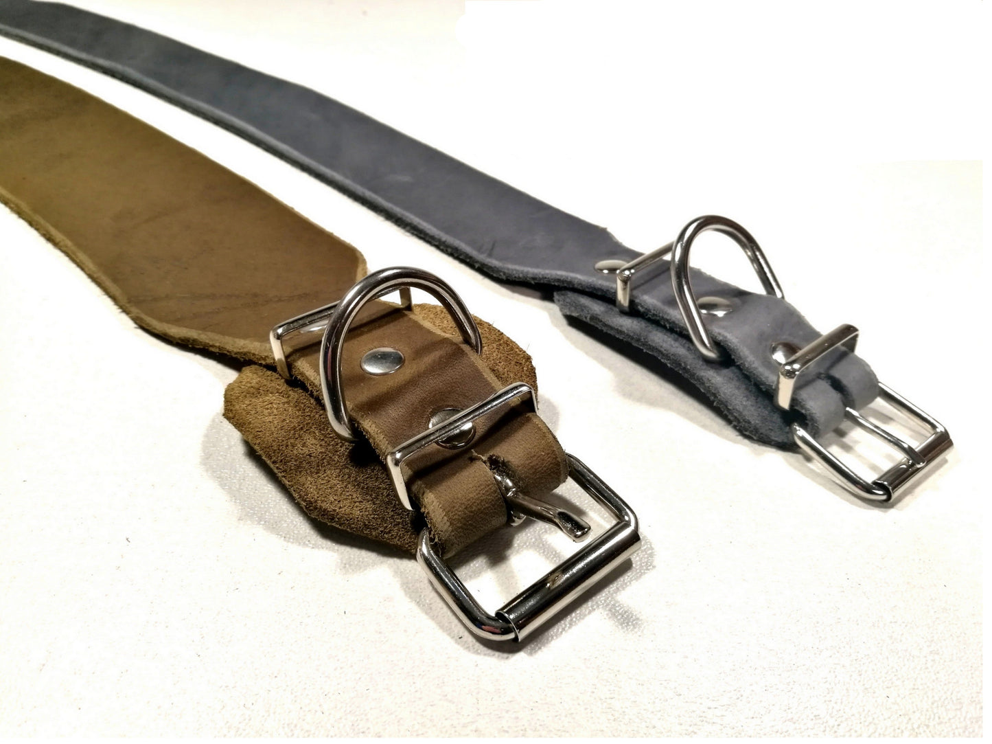 Windhund-Halsband, Leder, Fettleder, Hund (40 mm)