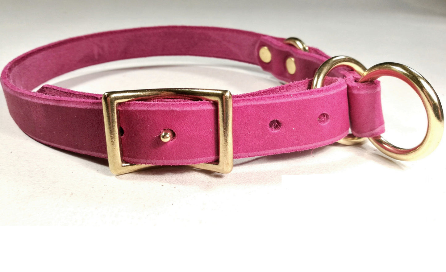 "Maya" Zugstopp, Halsband, Leder, Fettleder, Hund
