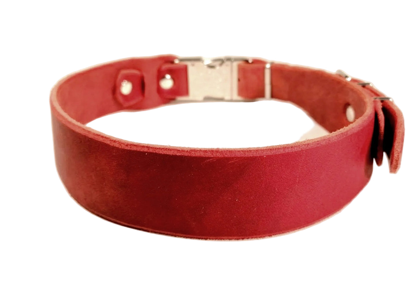 "Elliot" Halsband Klick, verstellbar, Fettleder, Leder, Hund