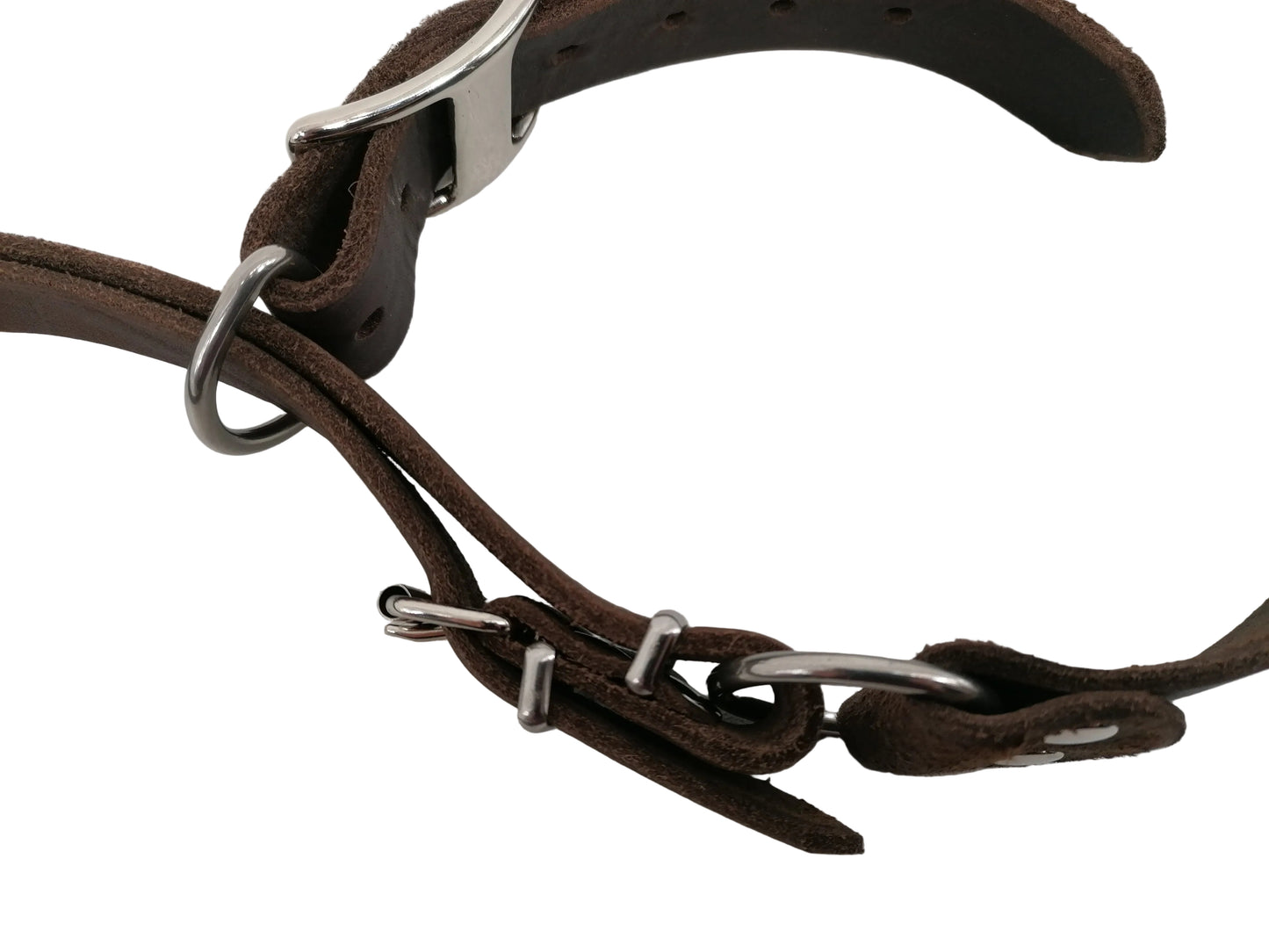 "Xaro" Halsband, Ickler Halsung, Jagdhalsung, Fettleder, Zugstopp, verstellbar, Leder, Hund