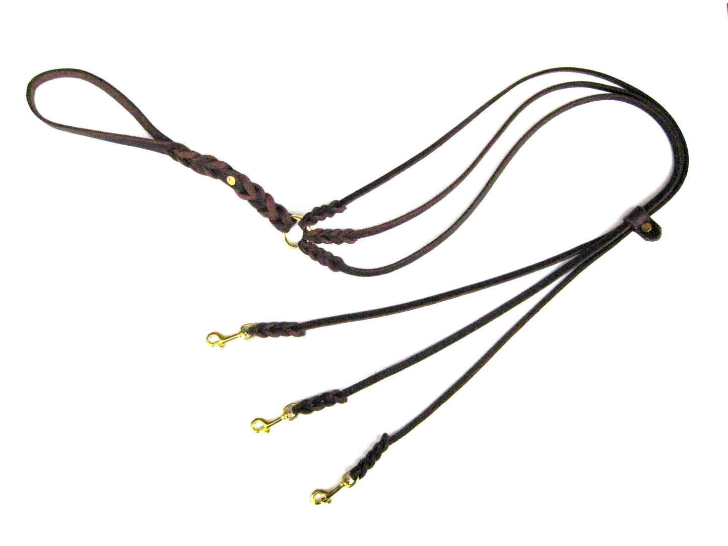 Sonderanfertigungen Fettleder, Leine Fettleder Leder geflochten Hundeleine Halsband Geschirr Hund