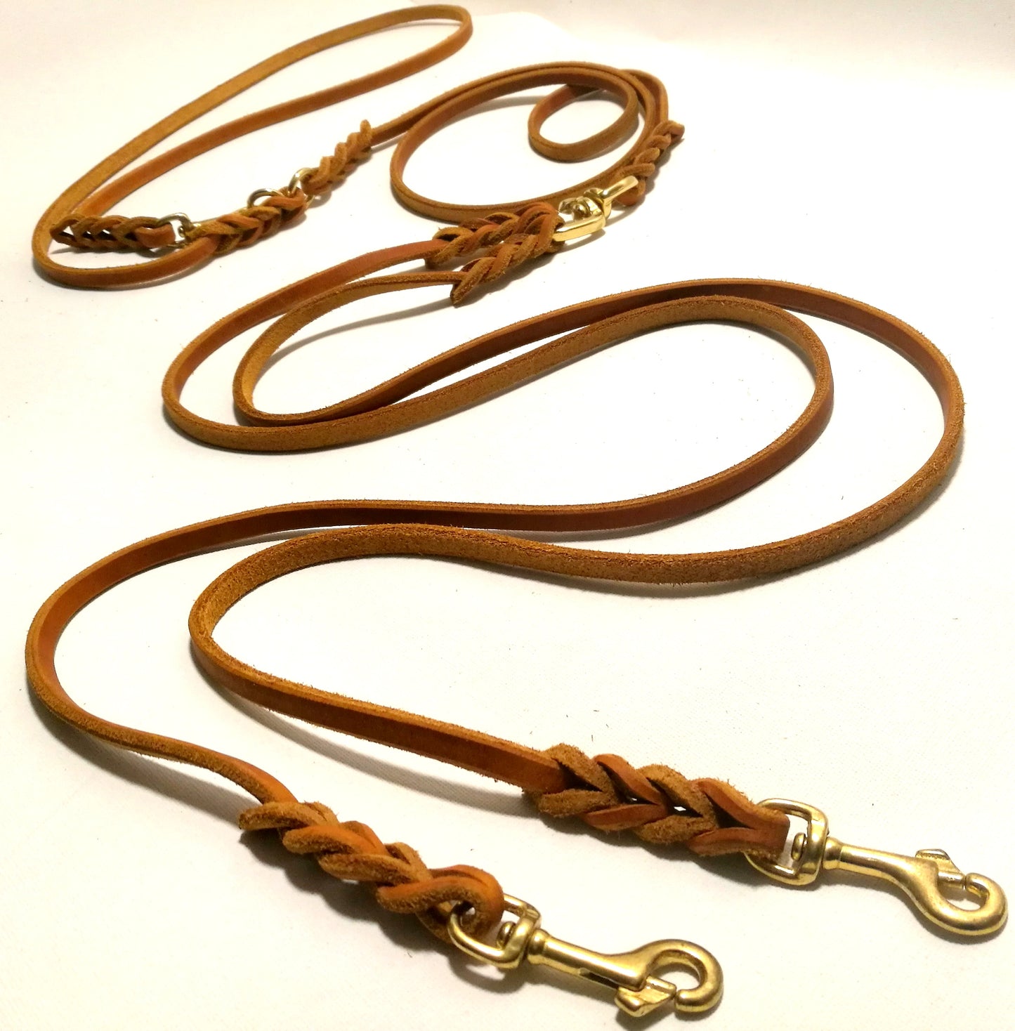 Sonderanfertigungen Fettleder, Leine Fettleder Leder geflochten Hundeleine Halsband Geschirr Hund