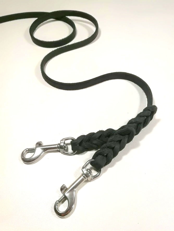 Sonderanfertigungen Fettleder, Leine Fettleder Leder geflochten Hundeleine Halsband Geschirr Hund