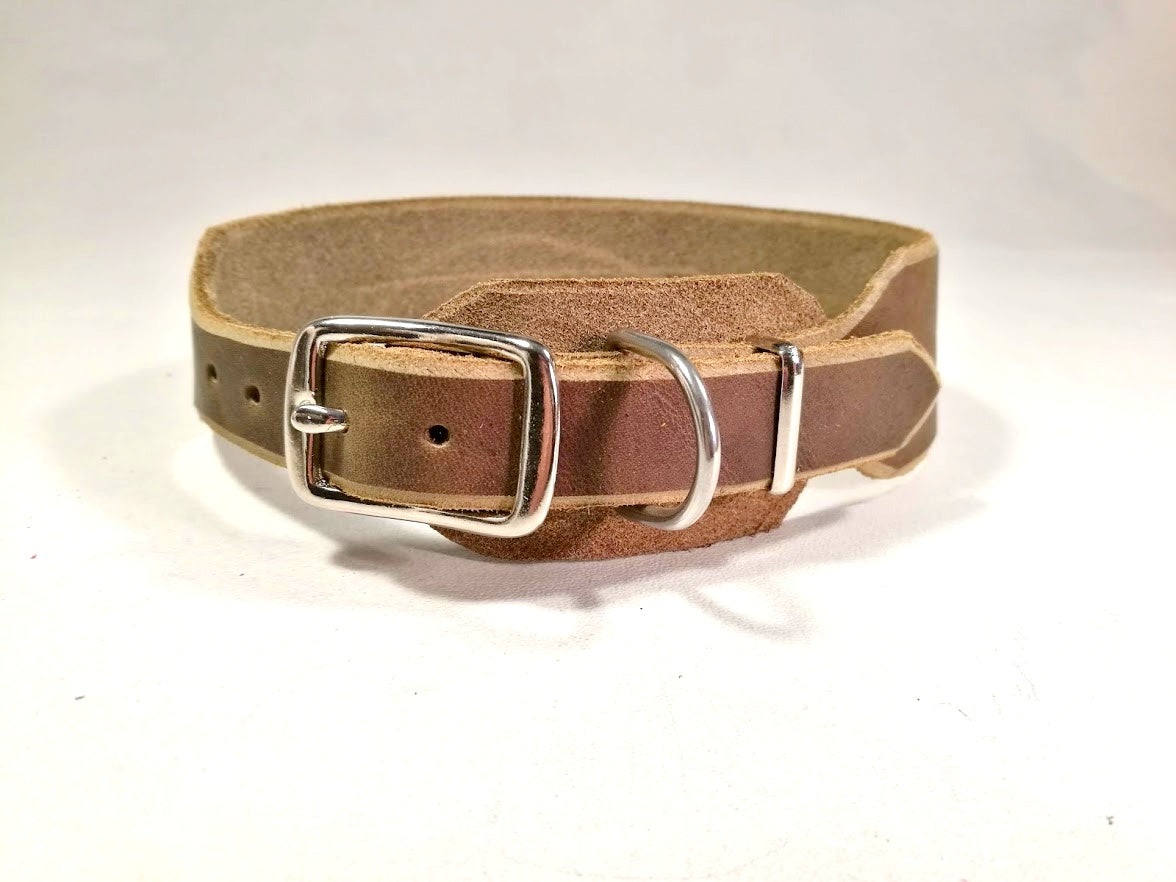 Windhund-Halsband, Leder, Fettleder, Hund (40 mm)