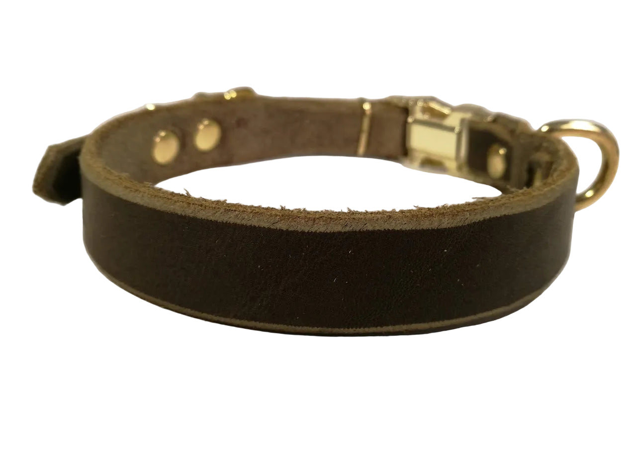 "Elliot" Halsband Klick, verstellbar, Fettleder, Leder, Hund