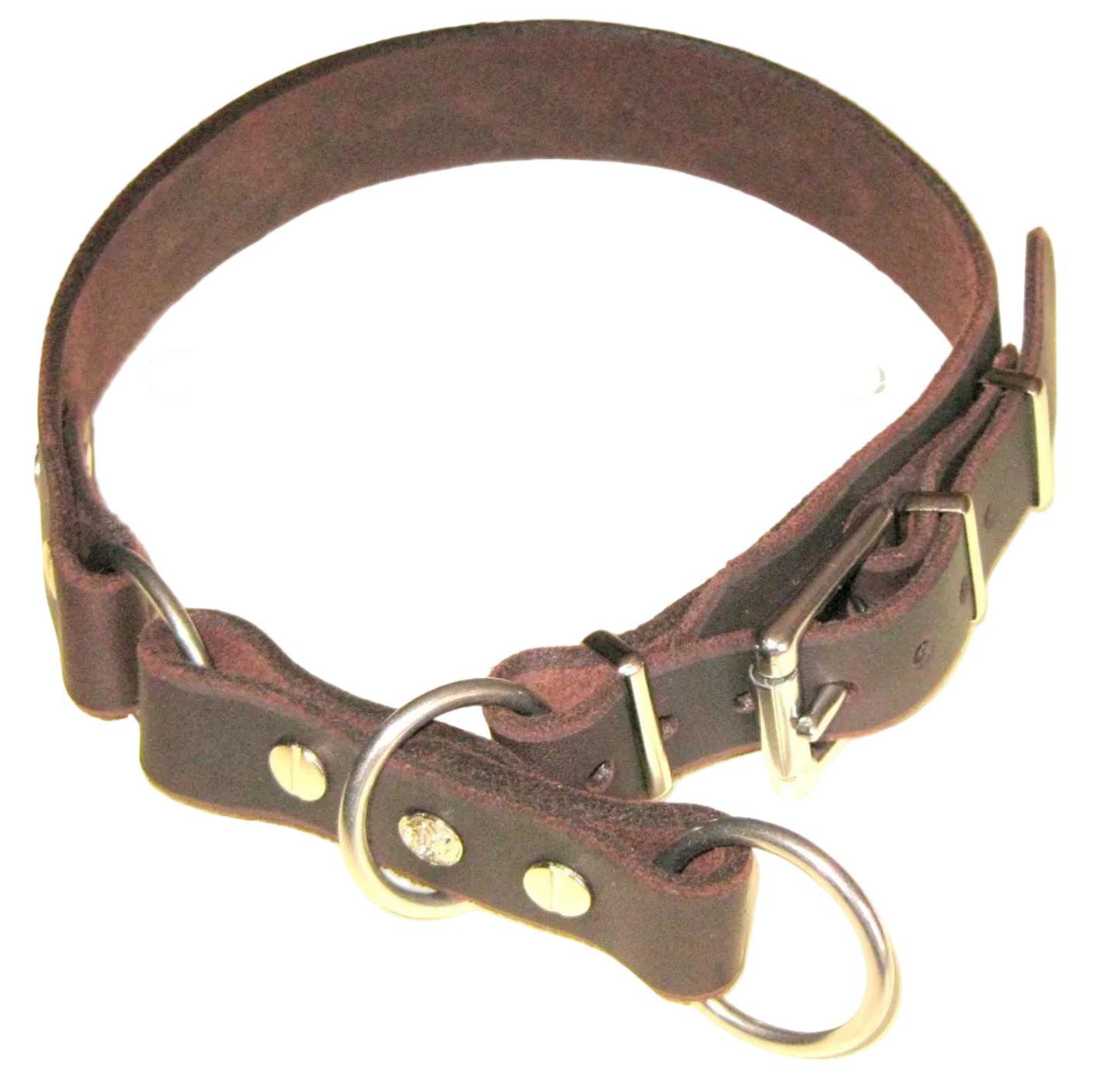 "Fina" Zugstopp, Halsband, Leder, Fettleder, Hund