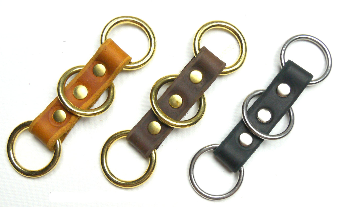 Fettleder Adapter Halsband Zugstopp für Paracord