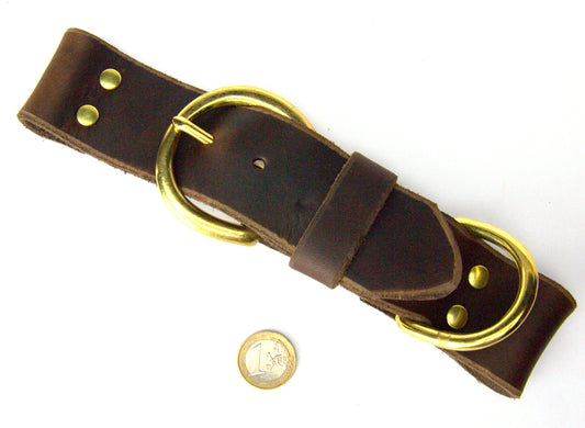 Fettleder Adapter-Halsband Maxi für Seil