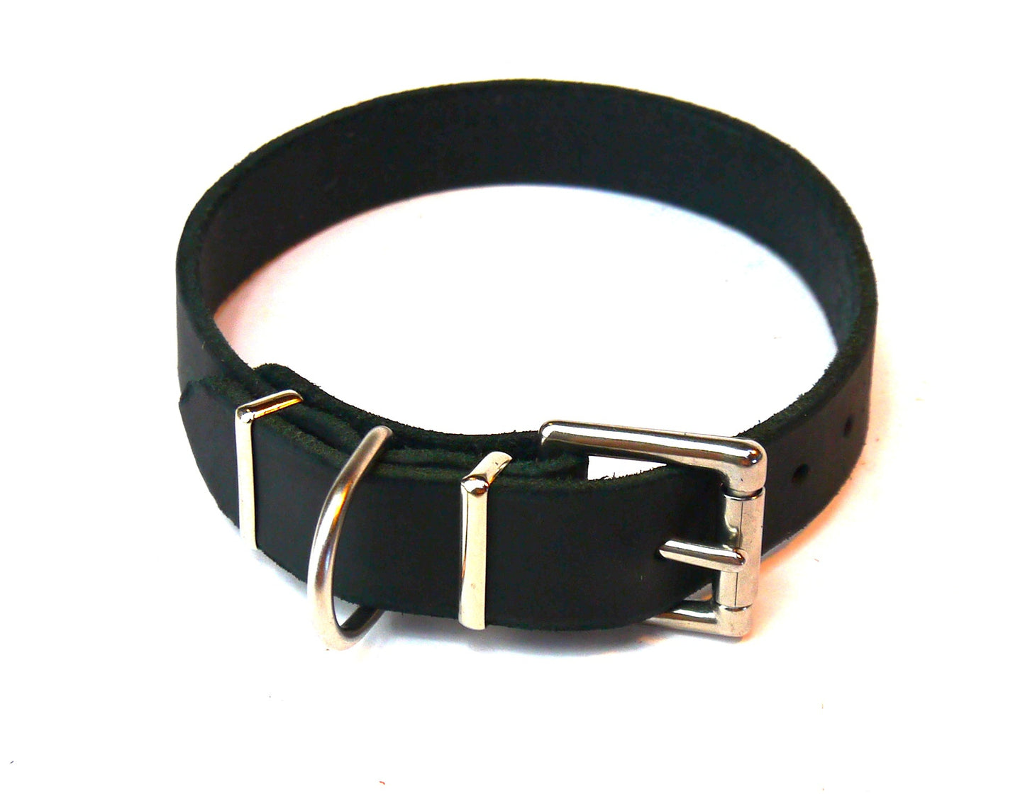 "Leo", ganz schlicht, Halsband, Fettleder, Leder, Hund