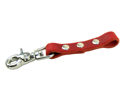 Fettleder Adapter Karabiner für Seil - Lederadapter für Hundeleinen