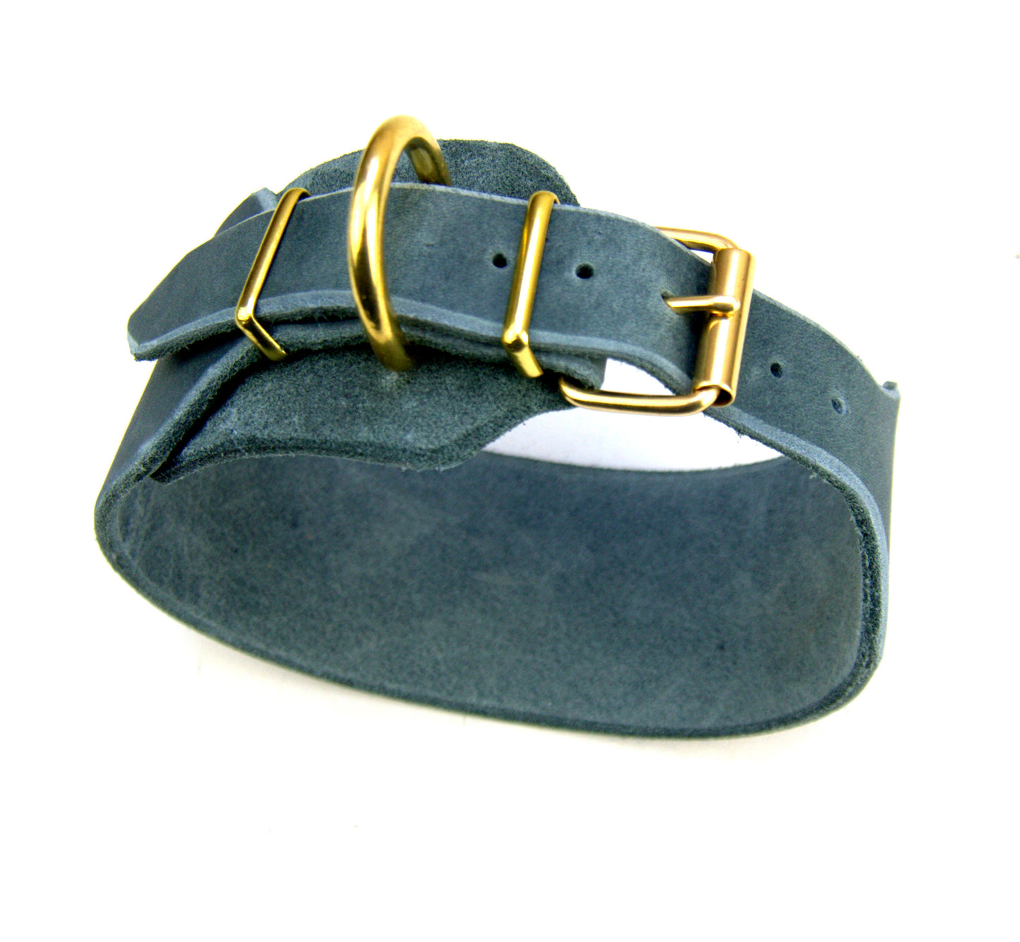 Windhund-Halsband, Leder, Fettleder, Hund (40 mm)
