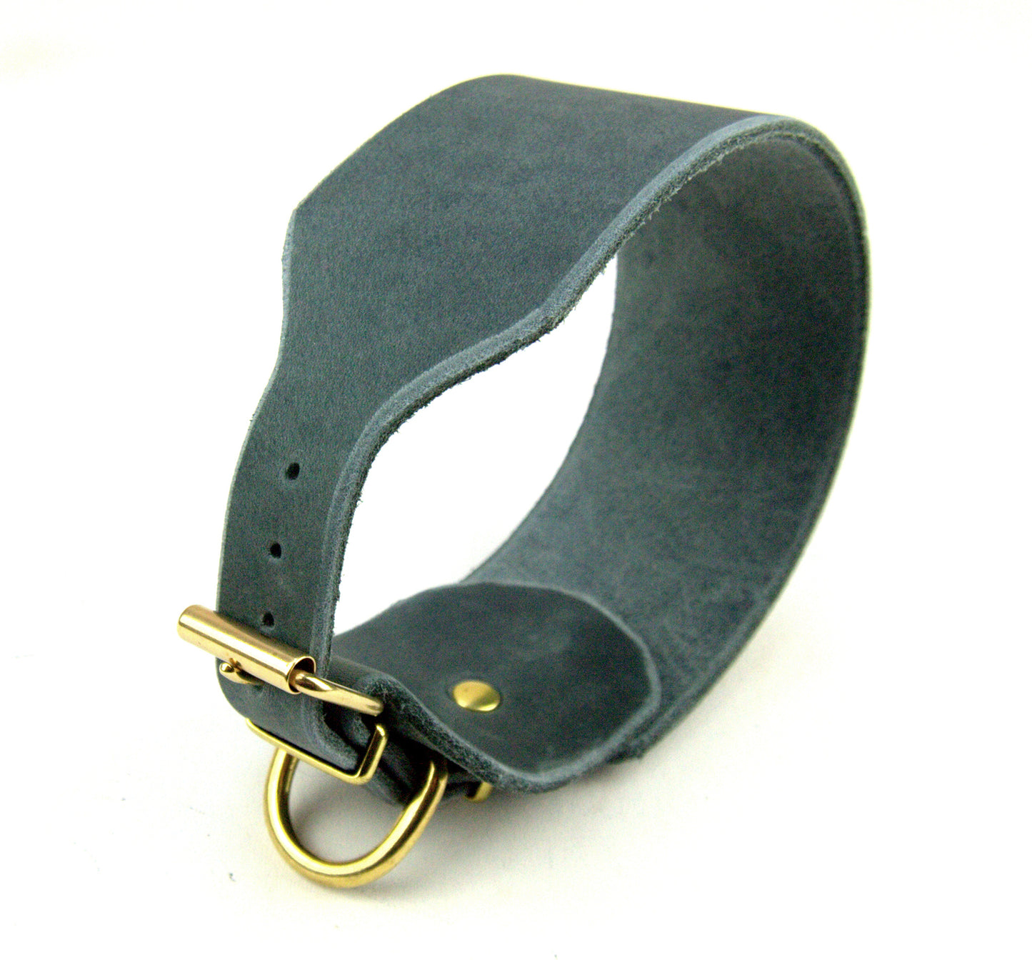 Windhund-Halsband, Leder, Fettleder, Hund (40 mm)